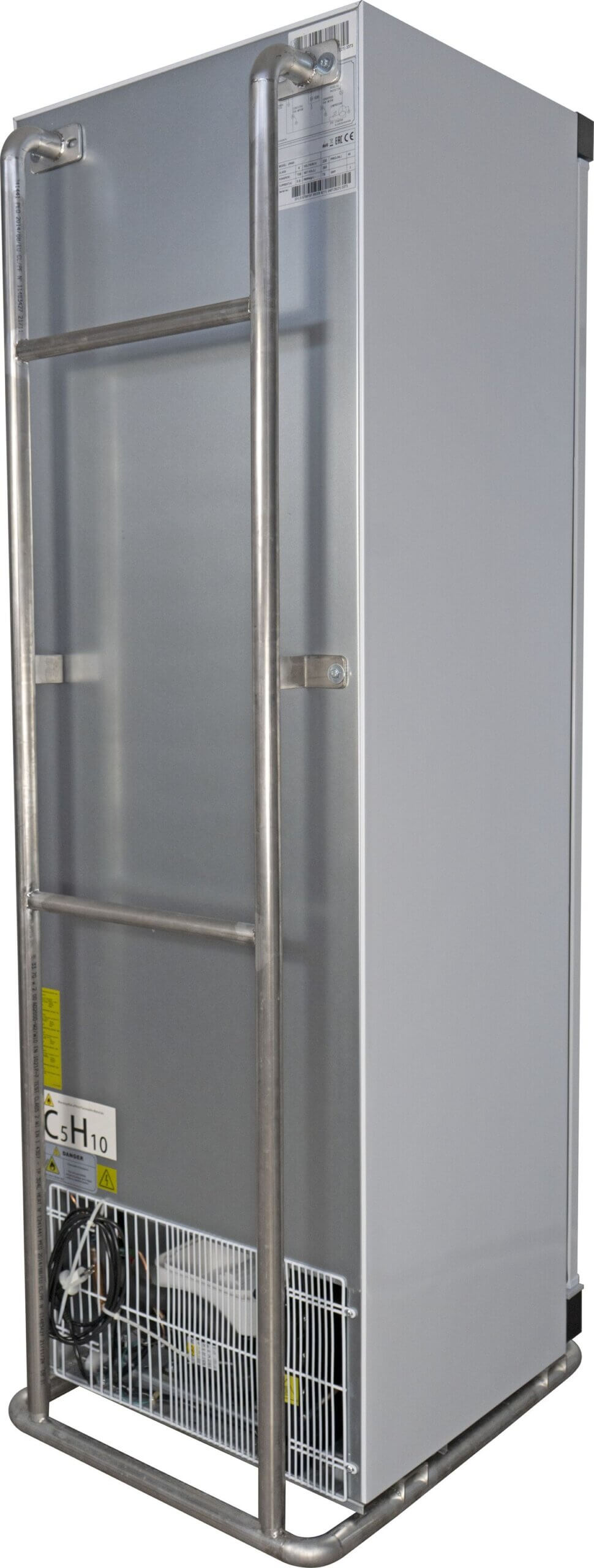 FORS Festplatz- & Event-Kühlschrank, Volltür, Edelstahl, Schutzbügel UCV 4000 ES SB V2